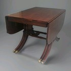 Antique 1952 Drexel Duncan Phyfe Mahogany Dining Room Table W  2 Leaves