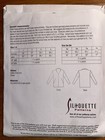 Silhouette Pattern  313 Terry   s Shawl Collar V-neck Size 1-4   5w     8w Uncut