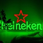 New Beer Green Glowing Sign Illuminated Led For Man Cave Neon Sign Light 38x20cm