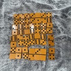 Vintage Crisloid Top Grade Butterscotch Bakelite  Dominoes With Red Box