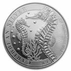 2021 Barbados Caribbean Seahorse 1 Oz 999 Silver Coin Pcgs Ms69