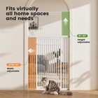 51 -87  Extra Tall Cat Gate For Doorway  Wide Adjustable 27 56 -37  Baby Gate   