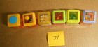 Fisher Price Peek A Boo Block Lot Of 6 Y21