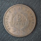 1864    Large Motto   2 Cent  nice Civil War Era Coin     - Free Shipping  C3196