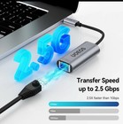 Usb C To Ethernet Adapter 2 5gbps Usb C To Rj45 Gigabit Thunderbolt Converter