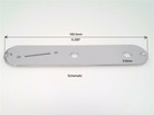 True Custom Shop   Chrome Slanted Switch Control Plate For Fender Tele