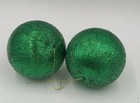 2  Rare Vintage Gold Tinsel Wrapped 2    Christmas Ornaments Unbreakable Glitz