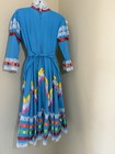 Fiesta Girls Blue Mexico Jalisco-folkloric Dance Dress Costume Cinco De Mayo