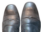 Cole Haan Boots Women s 9 5 Black Leather Pearl Button Victorian Vintage Costume