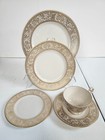 Franciscan Fine China Renaissance Gold Five Piece Place Setting Plate Cup Saucer