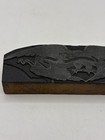 Vintage American Eagle Metal Plate Letterpress Printing Wood Block Antique