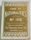 Antique 1897 Educational Game - Game Of Nationalities - Fireside Game Co  1116