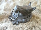Vintage Large Cast Iron Horse Head Hitching Post Holder - Rustic Lodge Decor
