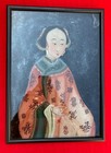 Antique Chinese Painting Guangxu Era 19th Century Painting On Glass