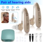 1 Pair Of Digital Hearing Aid Severe Loss Rechargeable Invisible Bte Ear Aids