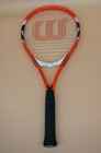 Wilson Roger Federer Tennis Racquet Adult Strung Perforated Grip Stop Shock Pads