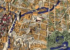 Early Pictorial Chicago Wall Map Birds Eye View Vintage History Art Poster Print