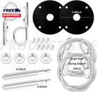 Hood Pins Kit For Car Stainless Steel Hood Pin Lock Clip With Racing Lanyard