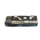 Handmade Abalone Seashell Lighter Case Moon Stars Mosaic Ocean Shell Gift
