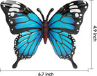 4 Pcs Metal Butterfly Wall Art Decor Outdoor Indoor Fence Wall Sculptures