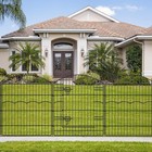 Heavy-duty Metal Garden Fence Rustproof Decorative Animal Barrier Easy Install