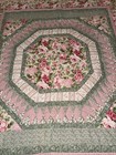 Cottagecore Quilted Wall Hanging Floral Patchwork Textile Wall Art 50x60 Vtg 94