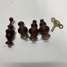 Grandfather Wall Clock  34 Inch Tall Chiming Pendulum Wall Clock