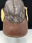 Vintage Wwii Ww2 Usaaf B-2 Leather Shearling Original Flight Cap As Is Wow  