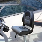 Northcaptain Deluxe Charcoal black High Back Folding Boat Seat  2 Seats