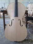 Professional White Unfinished Cello 4 4 Maple Spruce Handmade