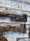 Vtg Primitive Tool Lot Justrite Brass Mining Carbide Lamp Trimo Wrench Pulleys