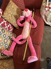 Vintage - 1980 Pink Panther Plush Doll Toy 42    Inches Tall - Mighty Star 