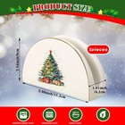 2 Pieces Christmas Tree Napkin Holder Ceramic Christmas Tree Tissue Holder Cu
