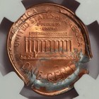 2000 Ngc Ms67rd Mushroom Rotated Double Struck Indent Bs Cent Mint Error 2 Dates