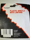 Classic Sport Plastic Whistle W Lanyard- Black