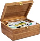Large Wooden Keepsake Box - Wood Storage Box Decorative Boxes With Lid