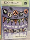 K   Company  Halloween Lot Spooky Banner Die Cuts  Stickers 3 Packs Witch  a60