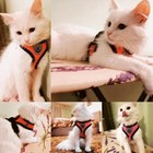 Cat Harness Vest Walking Lead Leash For Puppy Dogs Collar Polyester Adjustable