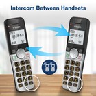 Vtech Vg231-2 2 Handset Cordless Phone System With Caller Id Silver Display