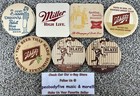 Lot Of 7 Vintage Beer Coasters From Wisconsin Breweries - Pabst  Miller  Blatz