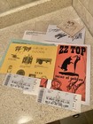 Zz Top Fan Club   Autograph Signed Lot Tacos Al Cabron Concert Tickets Rock