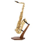 Wooden Saxophone Stand Display For Alto Tenor Sax  Handmade Solid Wood Floor    