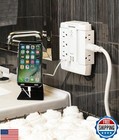Cyberpower Csp600wsurc2 Surge Protector  1200j 125v  6 Swivel Outlets  2 Usb 