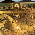 Blaeu Wall Map Gold Foil  nova Totivs Terrarom Sive Novi Orbis Tabvla  23 By 20