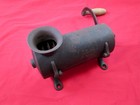 Antique Unmarked  Cast Iron Tobacco Meat Grinder  Wood Crank Handle