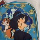Disney Aladdin Princess Jasmine Rajah Lunch Bag Blue Teal Gold Glitter Zipper
