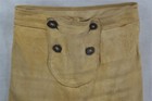 Antique Pants Leather Drop Front  Indian War Mountain Man Original 1800s