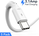 Mini 6 Inch Short Charger Cable Fast Charging Cord Usb A To Type C 5 Pack
