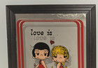 Vtg 1970 Love Is    A Double Take Kim Casali Cartoon Wall Art Mirror 70s Retro