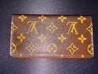 Louis Vuitton Checkbook Cover Brown Monogram Canvas